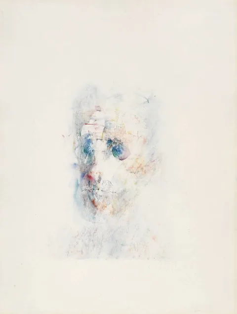 Louis le Brocquy, PORTRAIT OF JAMES JOYCE, 1982, watercolour