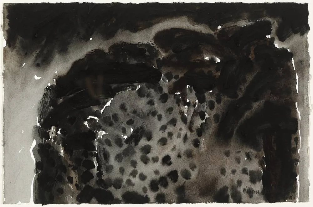 WEST CORK by William Crozier, 1996, gouache on paper, sold May 2018