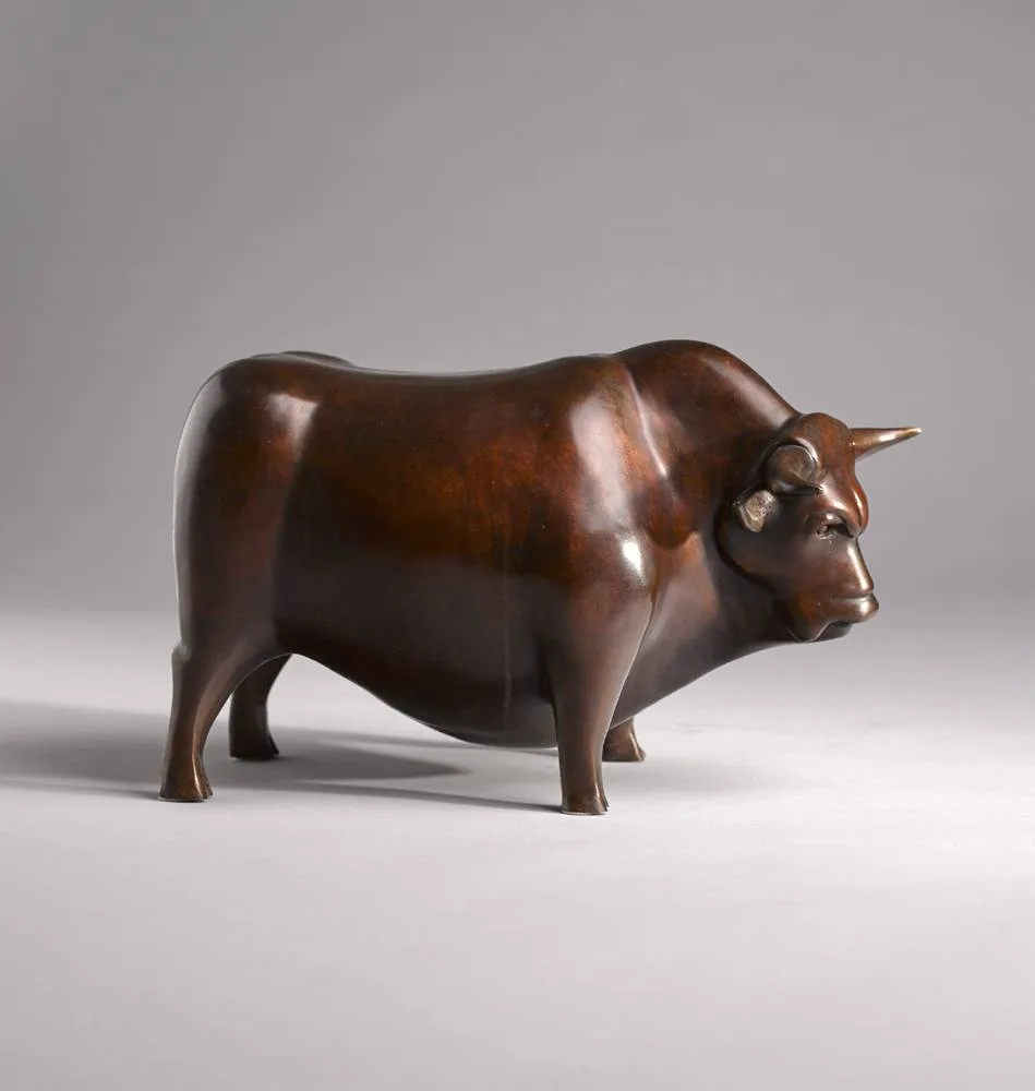 BULL by Anthony Scott, bronze; (no. 6 from an edition of 6), sold May 2018
