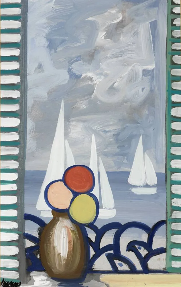 Markey Robinson, VIEW FROM A WINDOW, gouache
