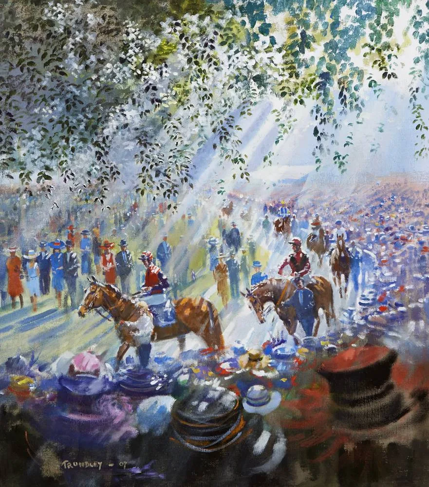 ASCOT by David Trundley, 2009, oil on canvas, sold May 2018
