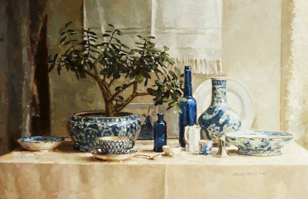 THE MONEY TREE by Mark O'Neill, 2002, oil on board, sold May 2018