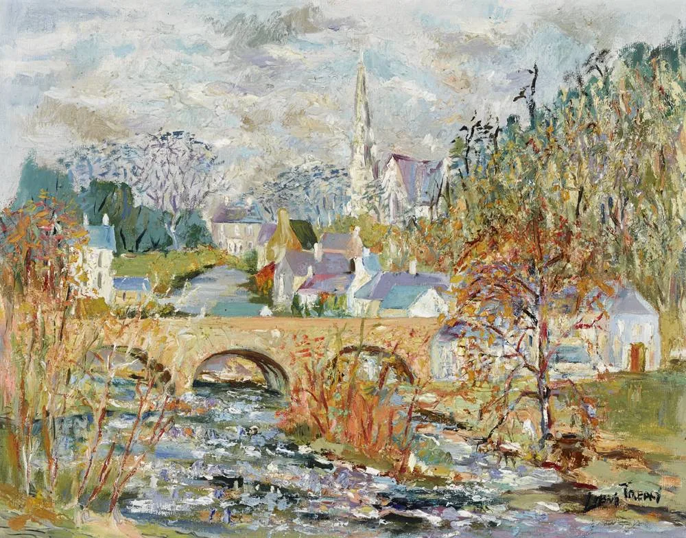 Liam Treacy, AVOCA, COUNTY WICKLOW, oil on board