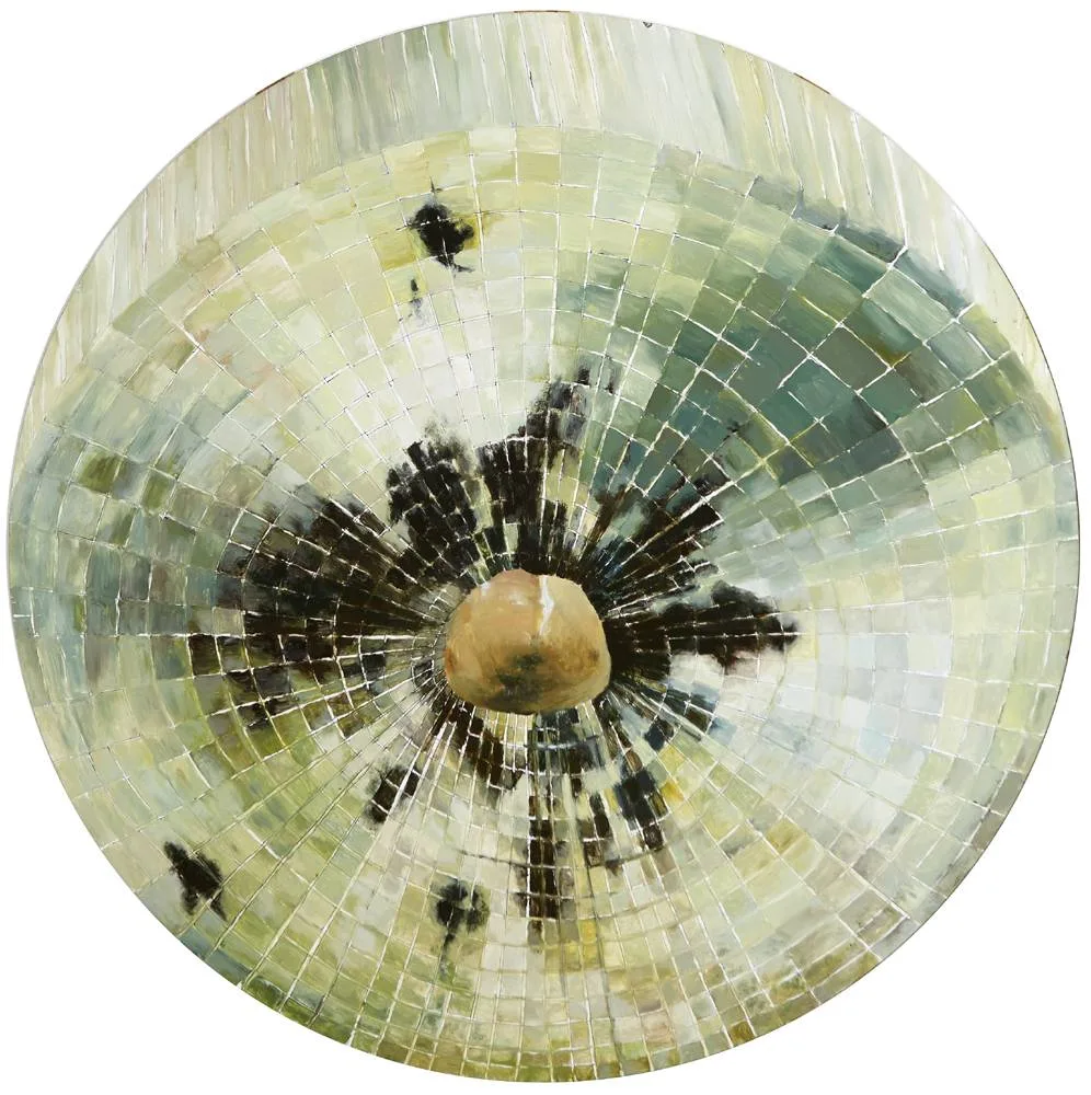 Éilís Murphy, UNTITLED, 2005, oil on board; (circular)