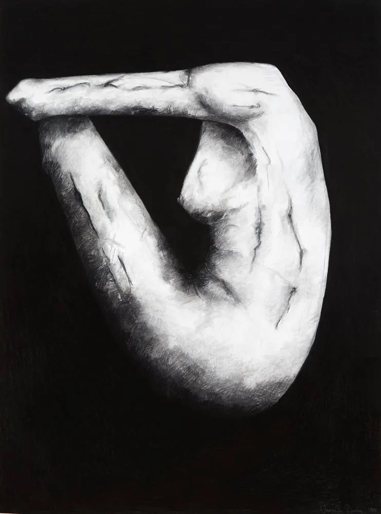 Veronica Dooley, FEMALE NUDE, 1999, charcoal