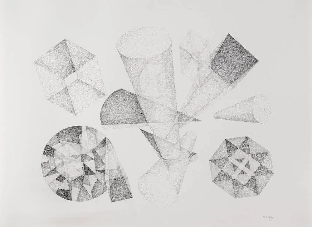 Matt Cullen, CHANGING FORMS, ink on Fabriano paper