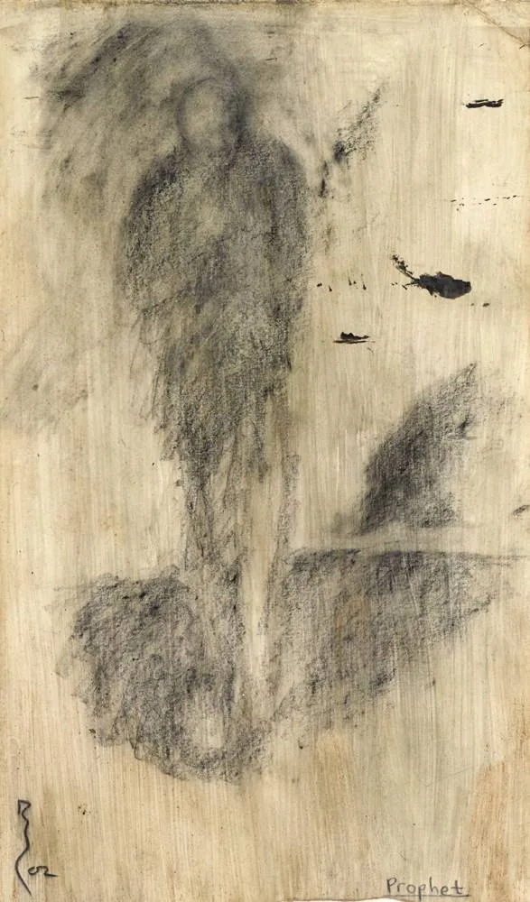 Peter Burns, PROPHET, 2002, pencil