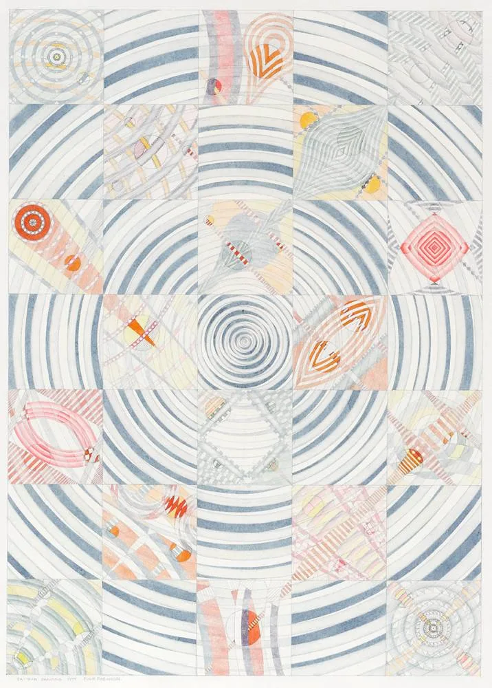 Julie Robinson, PATTERN DRAWING, 1999, pencil and watercolour