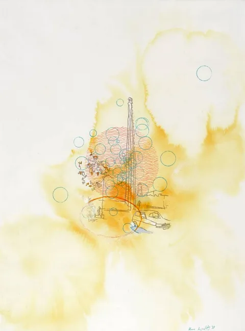 UNTITLED by Shane Synnott, 1999, ink and watercolour, sold May 2018
