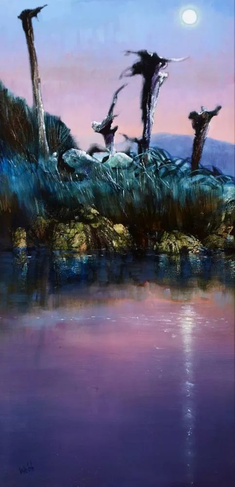 DRAGON'S HILL by Kenneth Webb, oil on canvas, offered Feb 2018