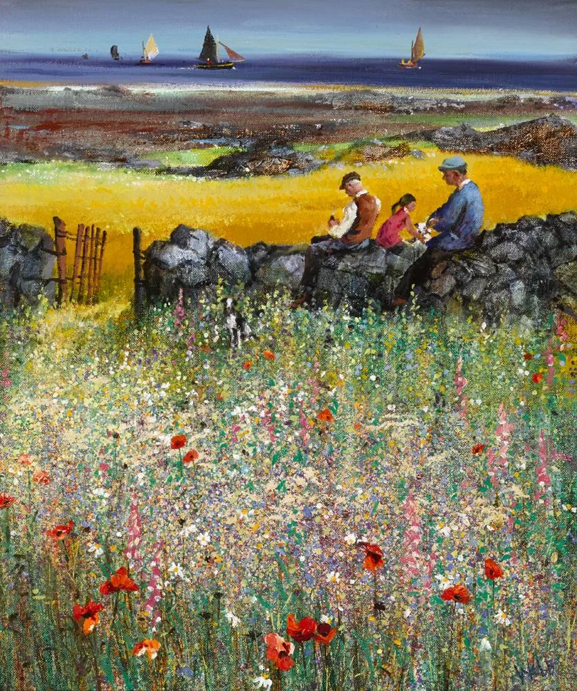 LAZY AFTERNOON by Kenneth Webb, oil on canvas, sold Feb 2018