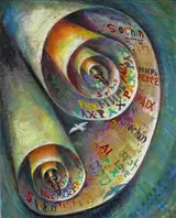 Harry Kernoff, THE ONLY WAY [PEACE SCROLL] 1972