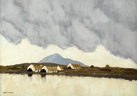 Paul Henry, LANDSCAPE, WEST OF IRELAND, c.1915-1918, oil on board
