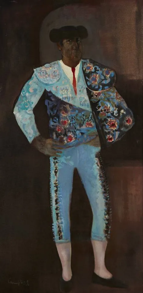 George Campbell, ANTONIO ORDÓÑEZ, 1978, oil on board