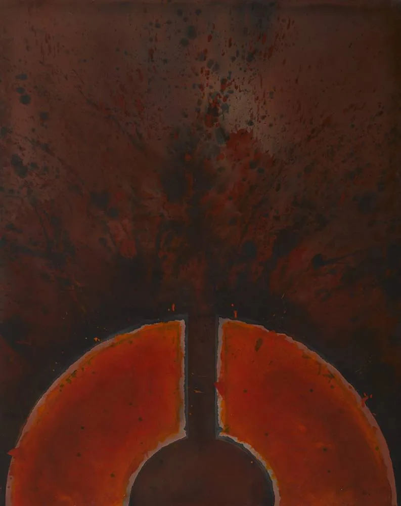 UNTITLED by Charles Tyrrell, 1975, oil on canvas, sold Feb 2018