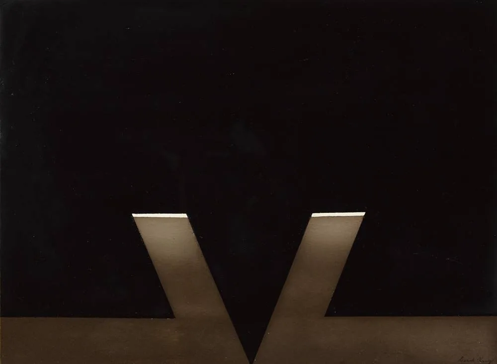 INTRUSIONS by Cecil King, 1973, oil on board, sold Feb 2018