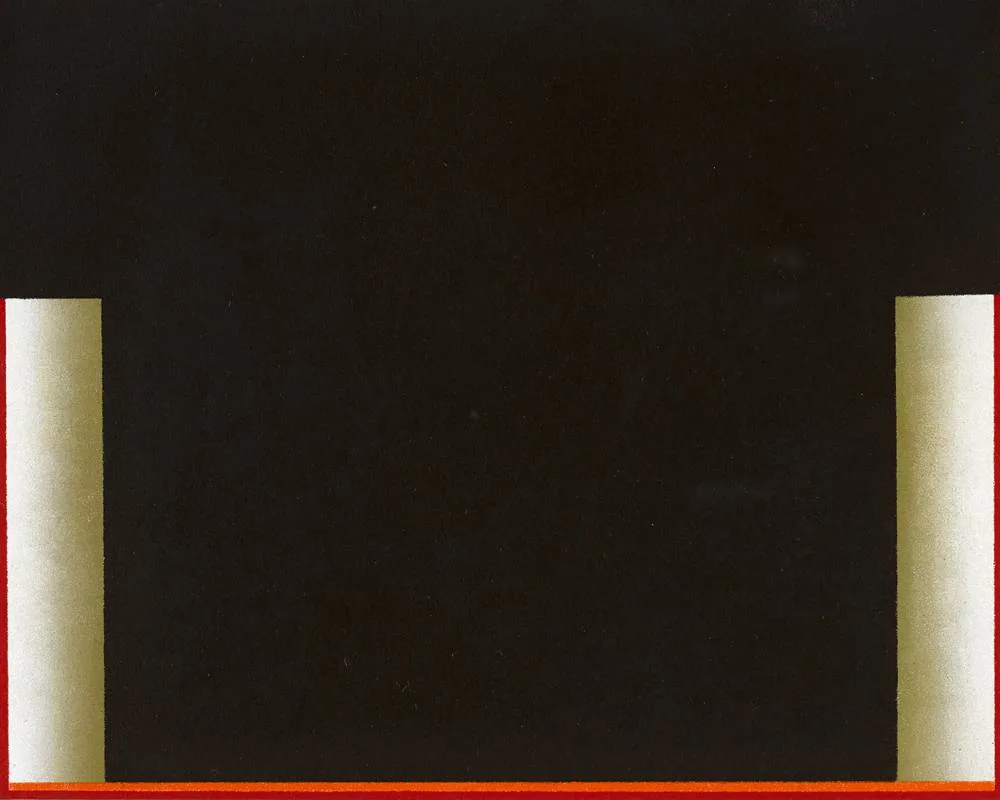 TWO 1 by Cecil King, 1977, oil on paper, sold Feb 2018