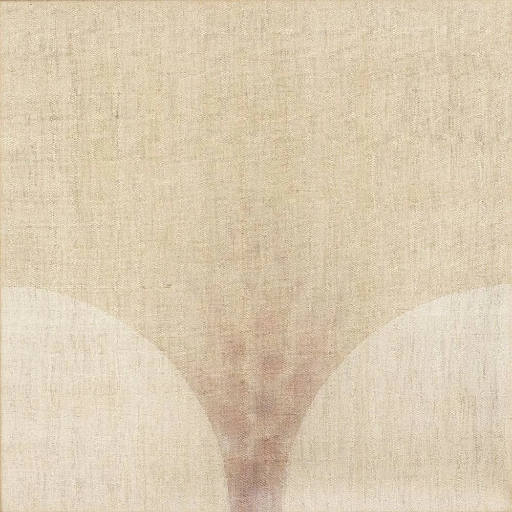 FOUNT SERIES 2 by Patrick Scott, 1972, tempera on unprimed canvas, sold Feb 2018