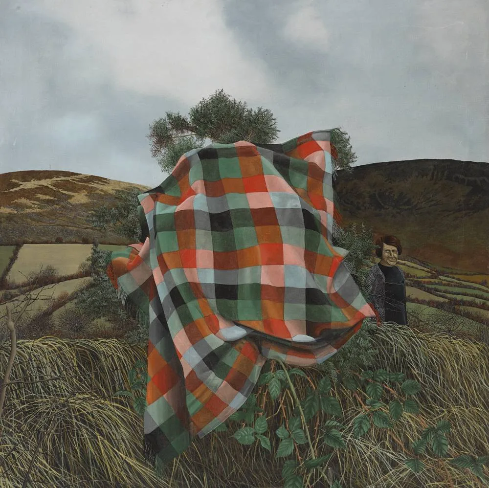 BLANKET by Martin Gale, 1978, oil on canvas, sold Feb 2018