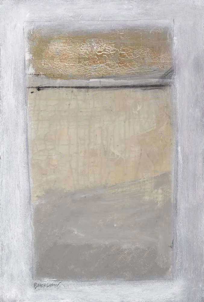 WINDOW by Basil Blackshaw, oil and charcoal on canvas, sold Feb 2018
