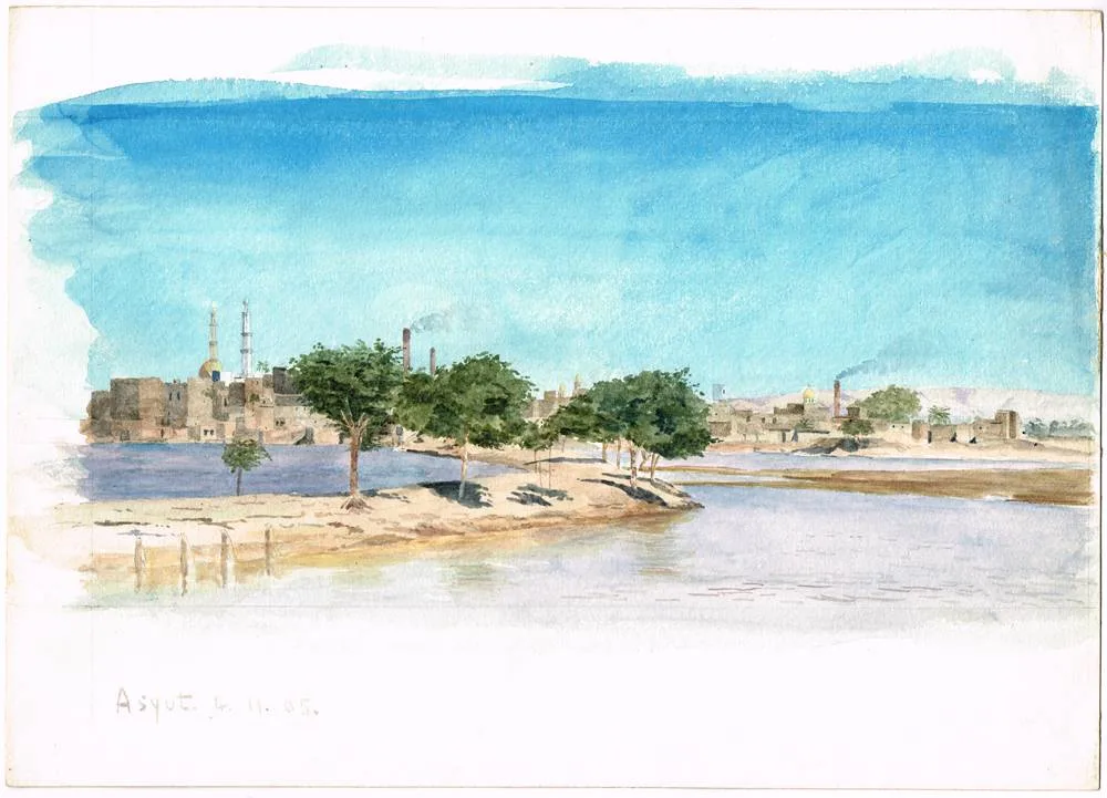 Gerald J. Bruen, COLLECTION OF 34 TOPOGRAPHICAL WATERCOLOURS (1905-1917), watercolour; (34); (unframed in portfolio case)