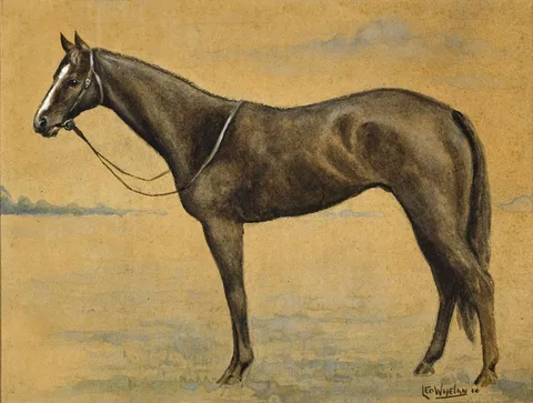 Leo Whelan, ORBY, 1910, watercolour and gouache on tinted paper