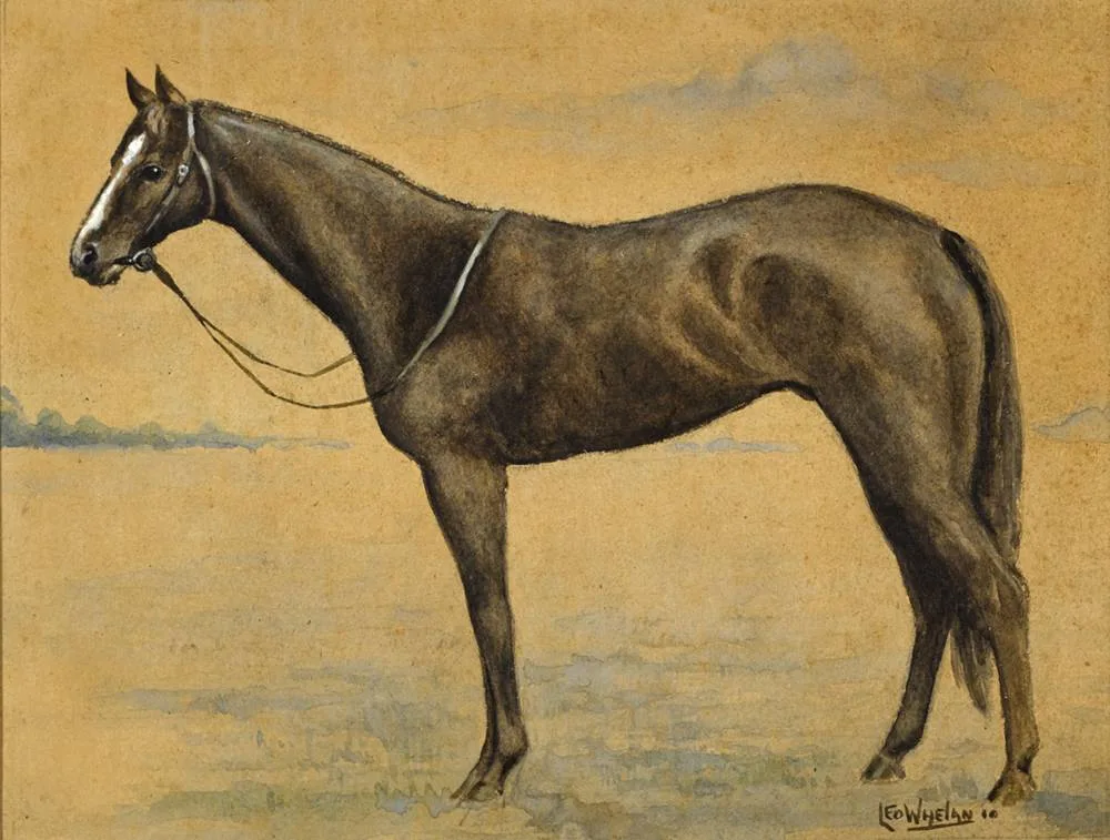 ORBY by Leo Whelan, 1910, watercolour and gouache on tinted paper, offered Feb 2018