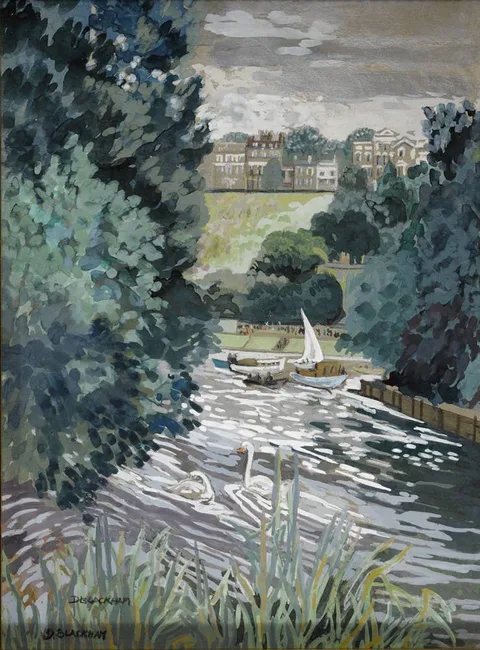 Dorothy Blackham, REGENT'S PARK, LONDON, oil on board