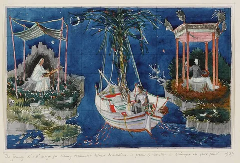 THE JOURNEY [DESIGN] by Alicia Boyle, 1939, pencil and watercolour, offered Feb 2018