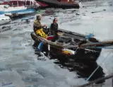 Michael Hanrahan, DENIS KEANE (FISHERMAN) IN ROUNDSTONE HARBOUR