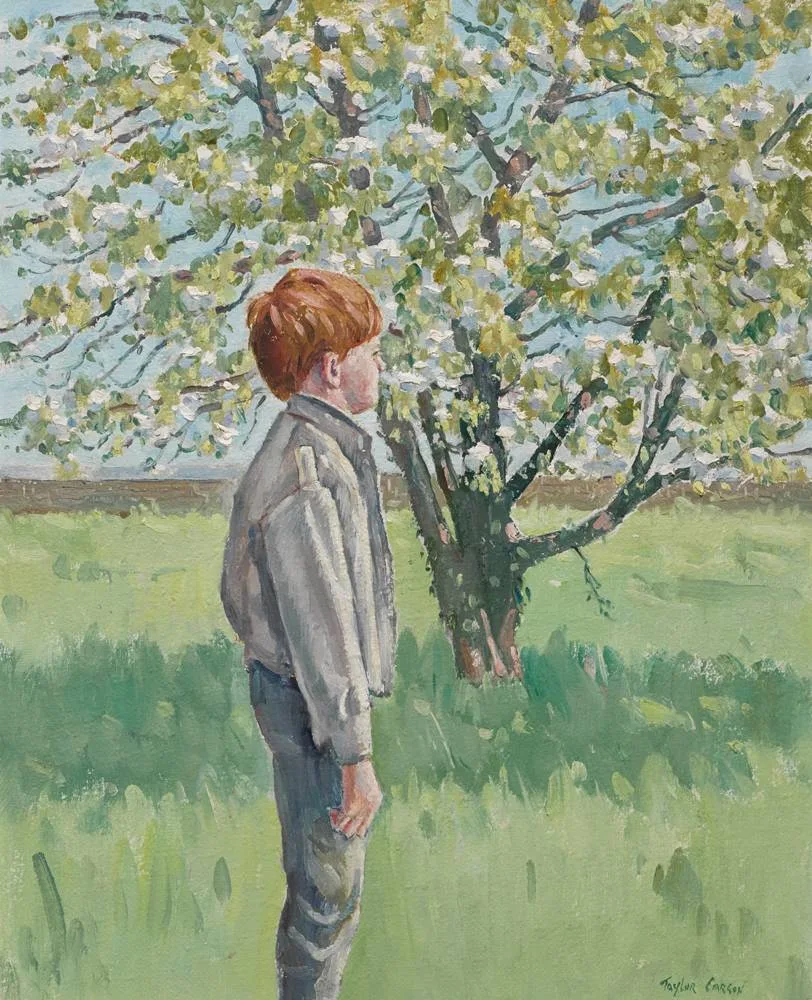 APPLE BLOSSOM by Robert Taylor Carson, 1986, oil on canvas, offered Dec 2017