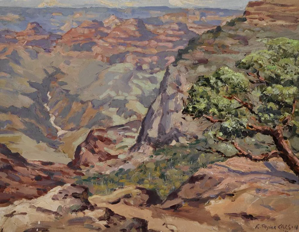 GRAND CANYON by Robert Taylor Carson, 1947, oil on canvas board, offered Dec 2017