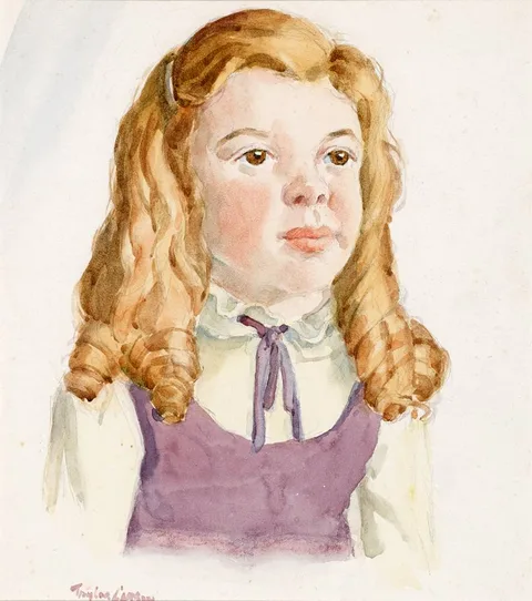 Robert Taylor Carson, YOUNG GIRL I, watercolour