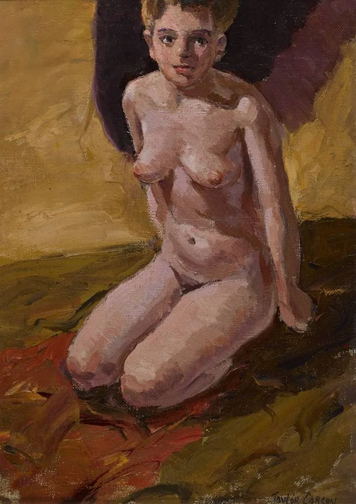 Robert Taylor Carson, NUDE STUDY, 1976, oil on panel