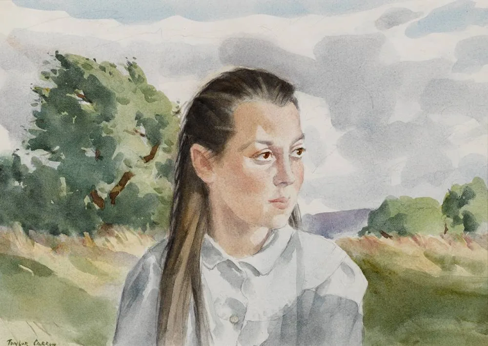 Robert Taylor Carson, JANE, watercolour