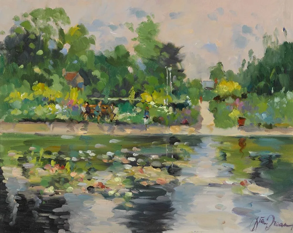 HERBERT PARK, DUBLIN by Liam Treacy, oil on canvas, offered Dec 2017