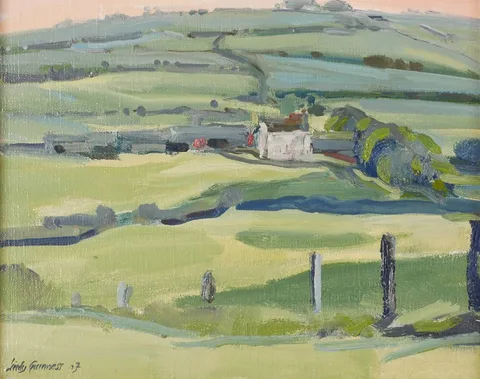 MILLBROOK ROAD, COUNTY DOWN by Lindy Hamilton-Temple-Blackwood, Marchioness of Dufferin and Ava, 2007, oil on canvas, offered Dec 2017