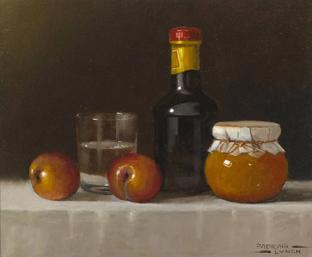 PLUM JAM by Padraig Lynch, 2005, oil on board, sold Dec 2017