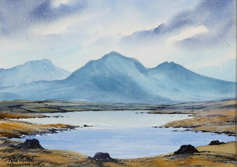 CONNEMARA LIGHT by Peter Knuttel, watercolour, offered Dec 2017
