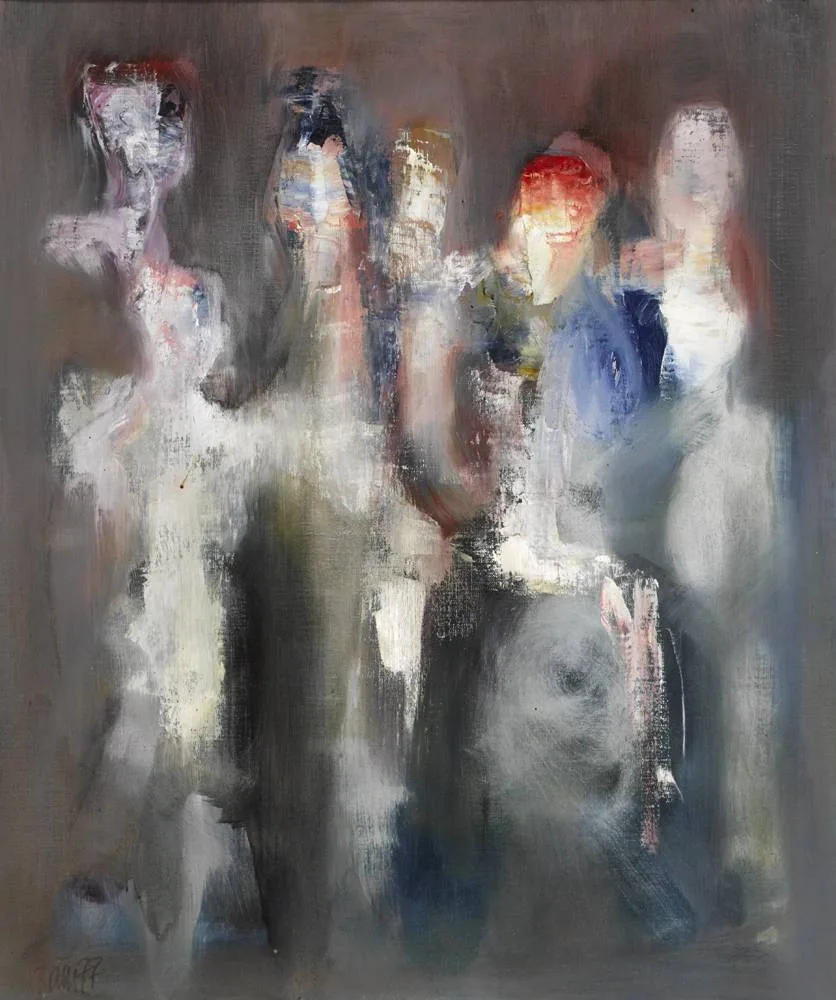 THE MORNING by Gerald Davis, 1977, oil on canvas, sold Dec 2017