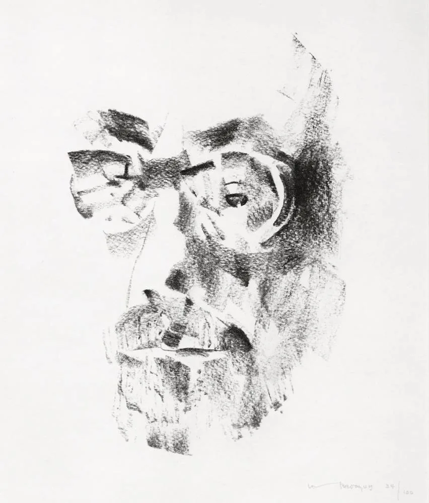 THOMAS KINSELLA by Louis le Brocquy, 1981, lithograph; (no. 34 from an edition of 100), sold Dec 2017