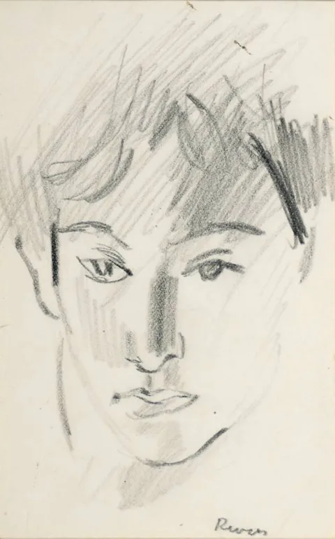 Elizabeth Rivers, FACE, pencil on board