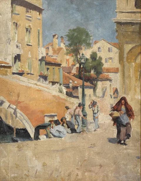 VENICE by Eileen Reid, 1925, oil on canvas, sold Nov 2017