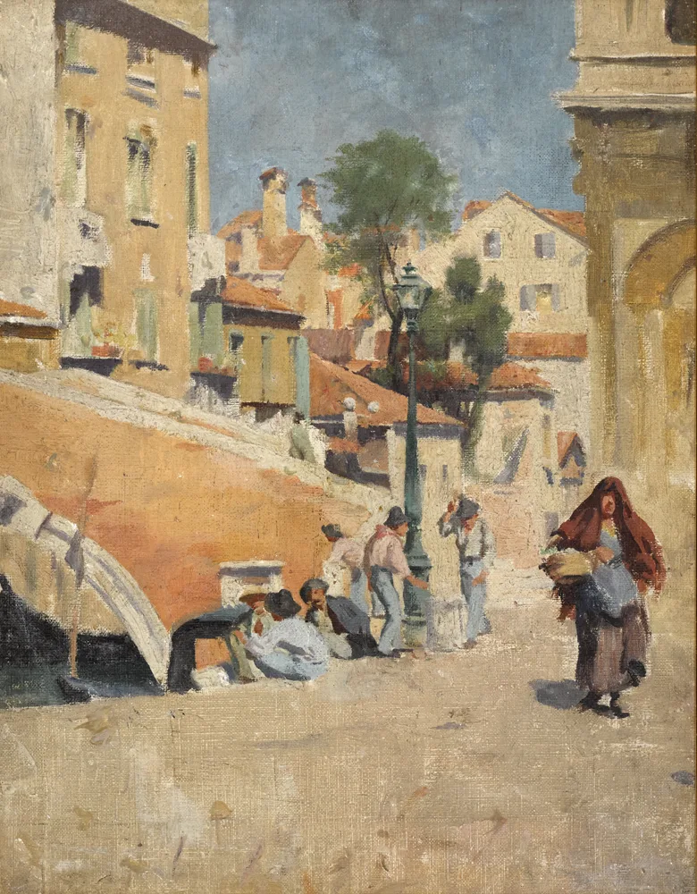 VENICE by Eileen Reid, 1925, oil on canvas, sold Nov 2017