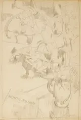 William John Leech, STUDY FOR "BLACK SLIPPERS"