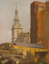 William John Leech, ST. GILES, HOLBORN, FROM CHARING CROSS ROAD, LONDON