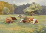 Mildred Anne Butler, COWS IN PASTURE