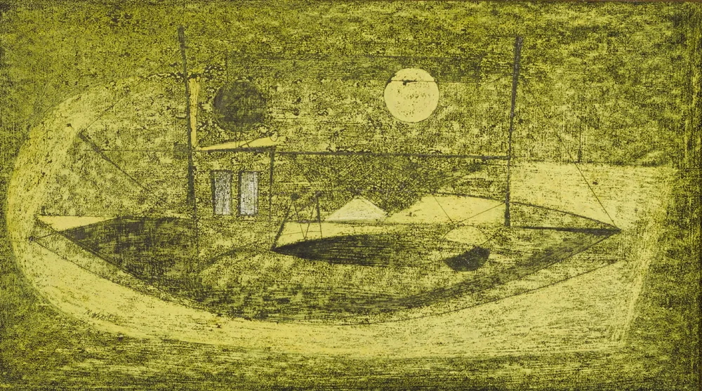UNTITLED [ABSTRACT LANDSCAPE] by Kenneth Mahood, oil and mixed media on paper, offered Nov 2017