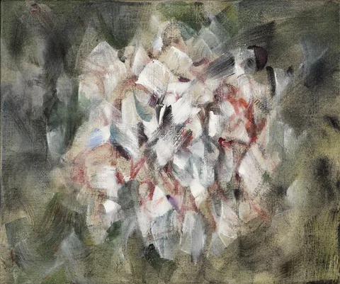 Louis le Brocquy, PEONY, 1991, oil on canvas