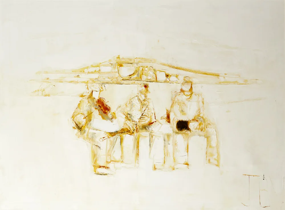 THREE MUSICIANS by John B. Vallely, oil on canvas, offered Nov 2017